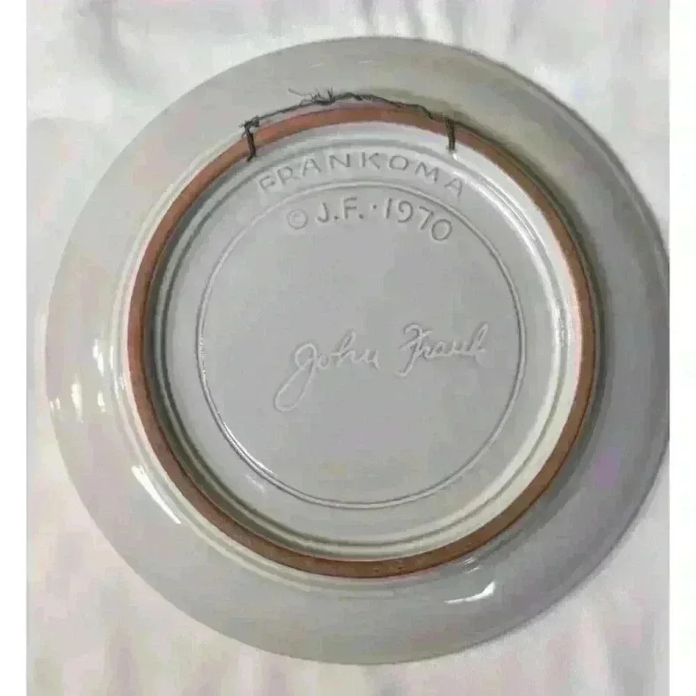 FRANKOMA 1970 John Frank KING OF KINGS Christmas Plate Nativity White